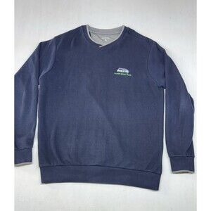 Seattle Seahawks Super Bowl XLVIII 48 Champions Blue Sweater Antigua Mens Large